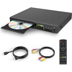 JOVELL Lettore Blu Ray per TV, JOVELL Lettore DVD Blu Ray Full HD, Riproduce DVD Multi-Regione e BluRay Regione B/2, Supporta Unità Flash USB, Lettore CD DVDs Blu-ray con Uscita Coassiale HDMI AV