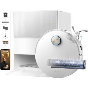 dreame Aqua10 Ultra Roller Complete Robot Aspirapolvere, Aspir. 30.000 Pa | Mocio AquaRoll, Superamento Ostacoli 8 cm, Protezione Rullo, Anti-Groviglio, Evitamento con IA 240+ Oggetti