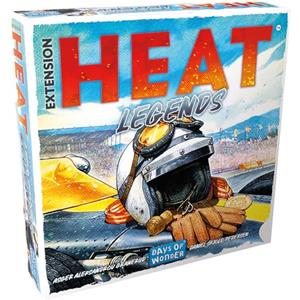 Asmodee - Heat - Estensione: Legends - Days of Wonder - Estensione Gioco di Corse - Piloti automatici - Gioco iniziato - da 10 Anni - 1 a 6 Giocatori - 30-60 Min - Versione Italiana