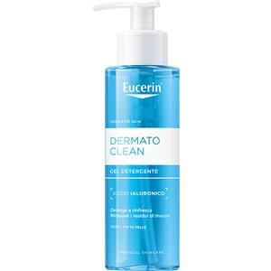Eucerin DermatoCLEAN Gel Detergente Viso 200ml - Delicato ed Efficace con Acido Ialuronico