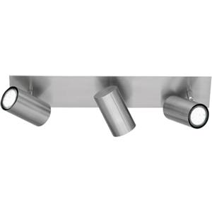 Trio Marley Faretto 3x35W in Nichel Opaco, Design Contemporaneo, 48x9x15 cm