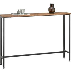SoBuy Tavolo Consolle Ingresso Allungabile Tavolo Salvaspazio in Legno - Design Semplice e Elegante, Facile da Montare, L120 x P20 x A80 cm, per Soggiorno, Corridoio, Ufficio - FSB19-XL-N
