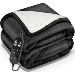 sinnlein® Coperta Elettrica 200x180cm con spegnimento automatico | 9 Livelli di Riscaldamento, Timer, Riscaldamento Rapido, Per Divano, Letto