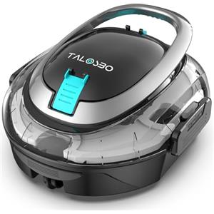 TALOSBO (2026 Upgrade) TALOSBO S2 Robot Piscina Senza Fili,Doppia Filtrazione, Automatica 90 Min robot piscina fuori terra, Doppio Motore,Parcheggio Automatico,per piscine fino a 85 m²
