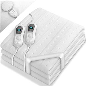 sinnlein Sottocoperta Elettrica Termica 160 x 140 cm con 2 Zone Termiche & Spegnimento Automatico | Coperta Riscaldante con 3 livelli di Temperatura | Copertina Riscaldata per il Letto