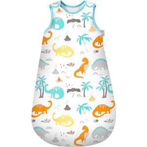 Mosebears Sacco Nanna in Morbido Cotone per Neonati 0-6 mesi 1 Tog Traspirante con Cerniera a Doppio Cursore per Facilitare il Cambio del Pannolino Stampe carine