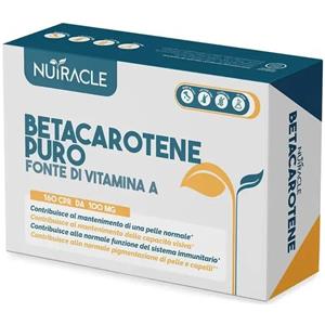 Nutracle Betacarotene Puro Integratore Pelle Vista Immunitario 160 Compresse