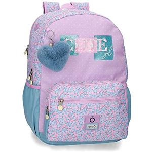 Enso Cute girl School Zaino per Laptop 15.6" Viola 32x42x14 cm Poliestere 18.82L