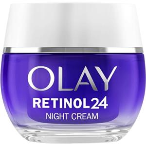 Olay Retinol 24 Crema Viso Notte Idratante, Cura della Pelle con Vitamina E Antiossidante. Skin Care Notturna Anti-Età: Leviga, Rinnova e Idrata, 50ml