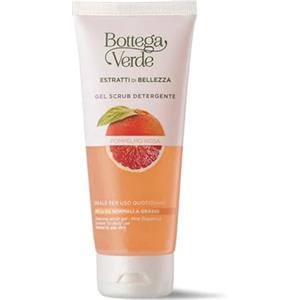 Bottega Verde - Estratti di Bellezza, Gel Scrub Detergente, 100 ml, con Pompelmo Rosa, Trattamento Esfoliante e Purificante per Pelli Normali e Grasse, Uso Quotidiano