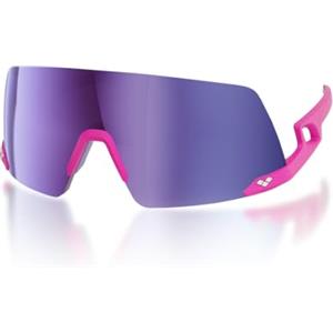 ARENA FULMINE Occhiali da Sole Sportivi, Montatura Flessibile e Leggera, Antiurto Protezione UV, Antiriflesso Idrofobico e Antistatico, Classe Ottica 3, Nasello Regolabile - Neon Pink