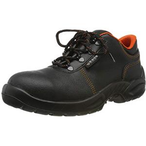 Base Protection Termini Scarpa Antinfortunistica, da Donna e Uomo, Nero/Arancione, Taglie 48