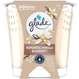 Glade Candela Vegan Profumo Infuso Oli Essenziali - Nuova Formula Senza Olio Di Palma - Romantic Vanilla Blossom - 1 Candela
