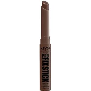 NYX Professional Makeup Correttore in Stick, Attenua, Corregge e Illumina, Tenuta fino a 12h, Arricchito con Acido Ialuronico, Pro Fix Stick, Tonalità: Deep Walnut, 1,6 g