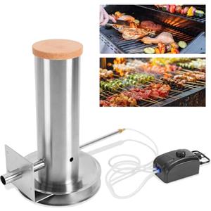 Peviasot Generatore di fumo per affumicatore elettrico con pompa, portatile per affumicatura elettrico, barbecue, generatore di fumo freddo per fumare pesce, carne