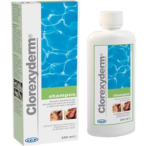 Clorexyderm Shampoo Disinfettante 250 ml per Cani e Gatti - Pulizia e Igiene Efficace