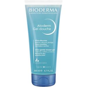 Bioderma Atoderm Gel Douche 200ml - Docciaschiuma dolce per pelle sensibile, normale o secca, adatto a tutta la famiglia