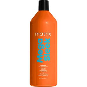 Matrix Total Results Mega Sleek Shampoo 1000ml - Shampoo Anticrespo con Burro di Karitè per Capelli Ribelli