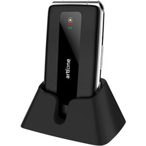artfone F30 4G - Cellulare pieghevole senza contratto, tasti grandi, display a colori da 2,4 pollici, pulsante di emergenza SOS, stazione di ricarica, telefono cellulare per anziani, radio FM