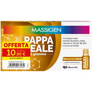 Massigen pappa reale 10 flaconcini da 25 ml 10,90 e