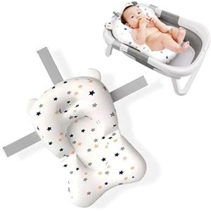 Mikiuly Riduttore Vaschetta Bagnetto Neonato, Cuscino Bagnetto Neonato, Riduttore Bagnetto Neonato, Tappetino da Bagno per Neonati, Galleggiante Tappetino da Bagno Per Bambini, per Bambino 0-3 anni