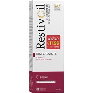 PERRIGO - Restivoil Activ Plus 250ml Olio Shampoo Rinforzante per Capelli Fragili con Cheratina Biomimetica