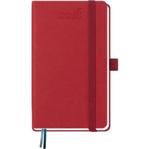 BEZEND Agenda 2026 2027 Settimanale Tascabile A6 15,5 x 9 cm, 18 Mesi Diario Scuola Piccola da Lug.26 a Dic.27, Portapenne, Copertina Rigida in Pelle PU - Rosso