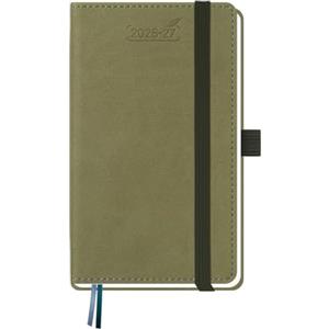 BEZEND Agenda 2026 2027 Settimanale Tascabile A6 15,5 x 9 cm, 18 Mesi Diario Scuola Piccola da Lug.26 a Dic.27, Portapenne, Copertina Rigida in Pelle PU - Kiwi