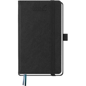 BEZEND Agenda 2026 2027 Settimanale Tascabile A6 15,5 x 9 cm, 18 Mesi Diario Scuola Piccola da Lug.26 a Dic.27, Portapenne, Copertina Rigida in Pelle PU - Nero