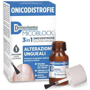 Dermovitamina Micoblock 3in1 - Soluzione Ungueale per Alterazioni Ungueali - 7 ml