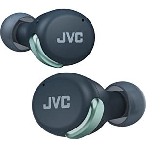 JVC auricolari True Wireless, Cancellazione attiva del rumore, leggere, elegante, Bluetooth 5.2, Waterproof (IPX4), 21H autonomia, modalità a bassa latenza per il gioco, HA-Z330T-G, verde, unica