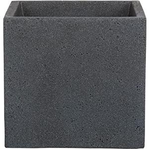 Scheurich C-Cube, fioriera in plastica, grigio pietra, 40 cm di lunghezza, 40 cm di larghezza, 33 cm di altezza, 44 l Vol.