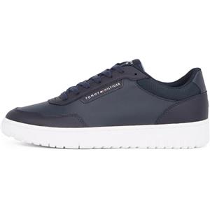 Tommy Hilfiger Uomo Sneakers Court Basket Core Eleganti, Blu (Desert Sky), 43 EU