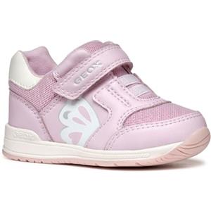 Geox B Rishon Girl A, Scarpe Primi Passi Bimba 0-24, Pink off White, 18 EU