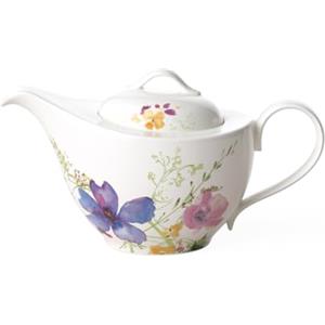 Villeroy & Boch Mariefleur Basic Teiera, 1.2 Litri, Porcellana Premium, Bianco/Multicolore