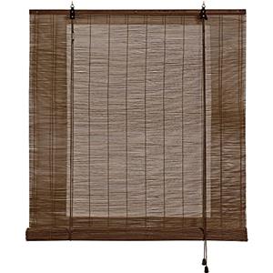 STORESDECO Tende a rullo per interni in bambù naturale - Tenda in canne di bambù per porte e finestre Materiale In Bambù Di Alta Qualità Colore Marrone Scuro 90x250 cm STORESDECO