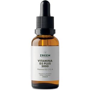 Norsan Zreen Vitamina D3 Plus 5000 UI - Integratore Vegano con Vitamine A, E, K2 in formato 20 ml