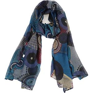 Van Der Rich ® - Sciarpa a Motivi Floreali Dimensioni: 180cm*80cm - Donna (13-Viola, TU)