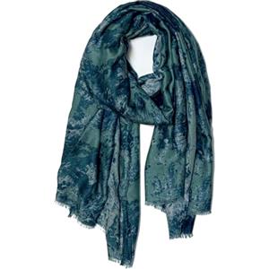 Emma & Giovanni - Sciarpa Leggera Stampata in Misto Cotone - Donna ($Cachi)