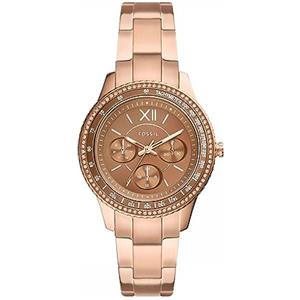 Fossil Orologio Stella Sport da donna, movimento al quarzo multifunzione, cassa in acciaio inossidabile oro rosa 37 mm con bracciale in acciaio inossidabile, ES5109