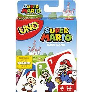 Mattel Games - UNO Versione Super Mario Bros, Gioco di Carte per Famiglie e Bambini 7+ Anni, DRD00
