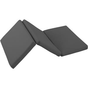 MICAMAMELLAMA Materasso in schiuma 60 x 120 cm | 6 cm | per lettino da viaggio pieghevole in 3 parti | incluso la borsa per il trasporto | certificato Oeko-Tex (grigio)