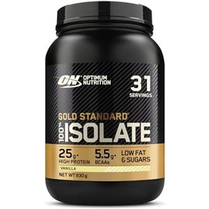 Optimum Nutrition Gold Standard 100% Whey Proteine Isolate in Polvere, Gusto Vaniglia, 930g, 31 Porzioni