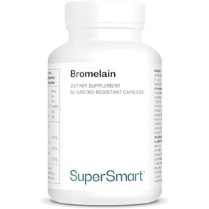Supersmart Bromelina - Enzima anti-infiammatorio - Estratta dal gambo dell'ananas - Supporta il sistema immunitario - Aiuta la digestione e il recupero - Vegano - Supersmart