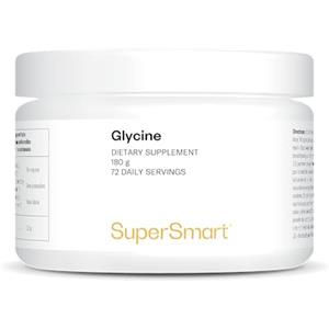 Supersmart Polvere di glicina pura - Eccellente apporto giornaliero - 100% vegano - Aminoacido premium - Senza additivi - Senza eccipienti - Promuove la produzione di collagene, creatina - Supersmart