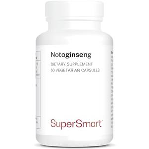 SuperSmart - Notoginseng - Standardizzato al 80% di Notoginsenosidi - Sostegno per la salute del Sistema Cardiovascolare - Antissidante | No-OGM - 60 Capsule Vegetariane
