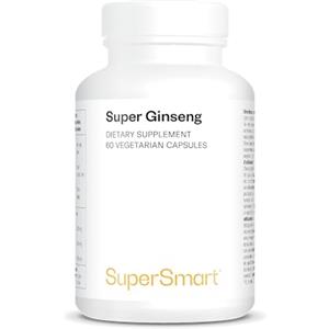 Supersmart Super Ginseng - Aumenta la libido e la vitalità - Aiuta a migliorare la concentrazione, la memoria e la resistenza fisica - Standardizzato al 30% di ginsenosidi - Vegano - SuperSmart