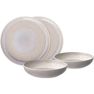 like. by Villeroy & Boch - Perlemor Servizio Di Piatti Beige, Lavabile In Lavastoviglie, Adatto Per Microonde, Stoviglie, Servizio, Ceramica, Piatto, Scodella, Ciotola, Set, Porcellana Premium