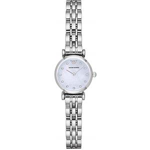 Emporio Armani Orologio da donna, movimento a due lancette, cassa in acciaio inossidabile da 22 mm con bracciale in acciaio inossidabile, AR1961