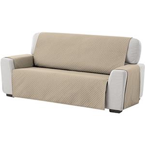 textil-home Textilhome Copridivano 3 Posti con Braccioli Adele - Copri Divano Trapuntato Reversibile Universale | Savadivano Antigraffio per Gatti, Antimacchia